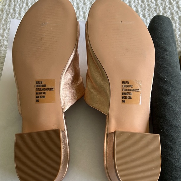 Steve Madden Women's Metallic Slide Sandals - Picture 2 of 3